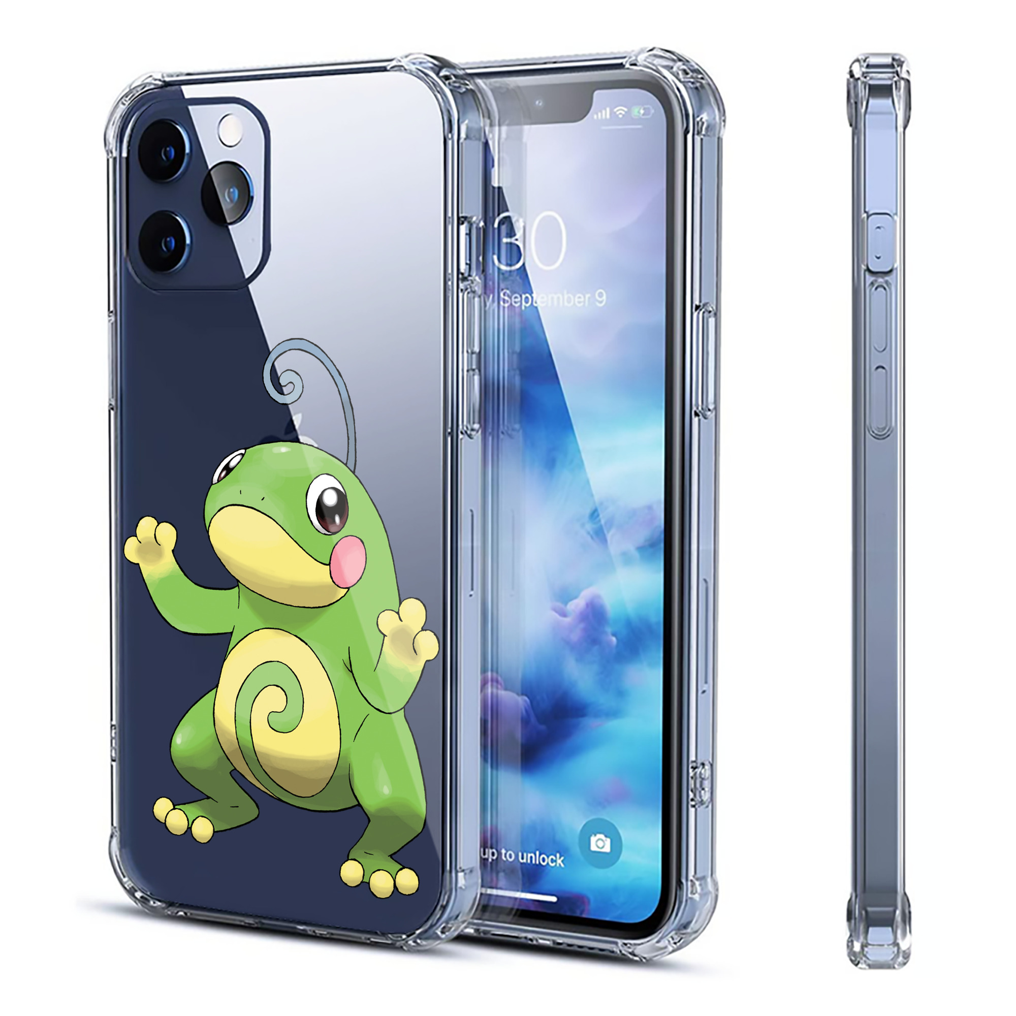 （画像用） ポケットモンスター Pokémon 【iPhone 12シリーズ対応】透明スマホケース（クリアソフトケース）